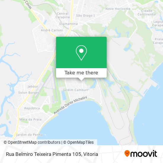 Rua Belmiro Teixeira Pimenta 105 map