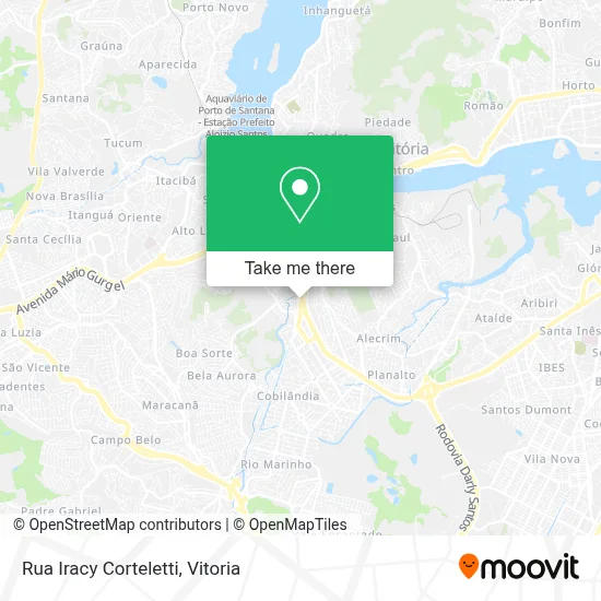 Rua Iracy Corteletti map