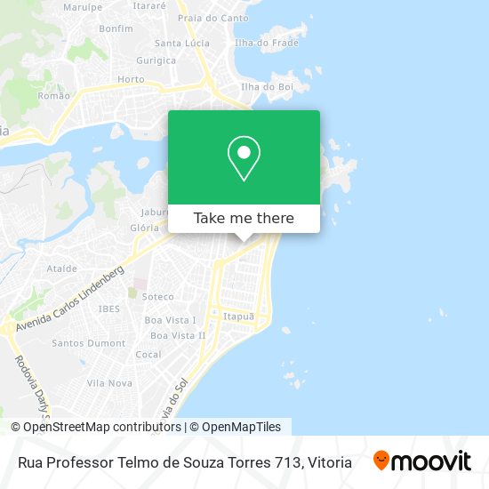 Rua Professor Telmo de Souza Torres 713 map