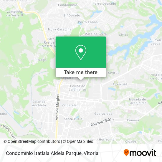 Condomínio Itatiaia Aldeia Parque map