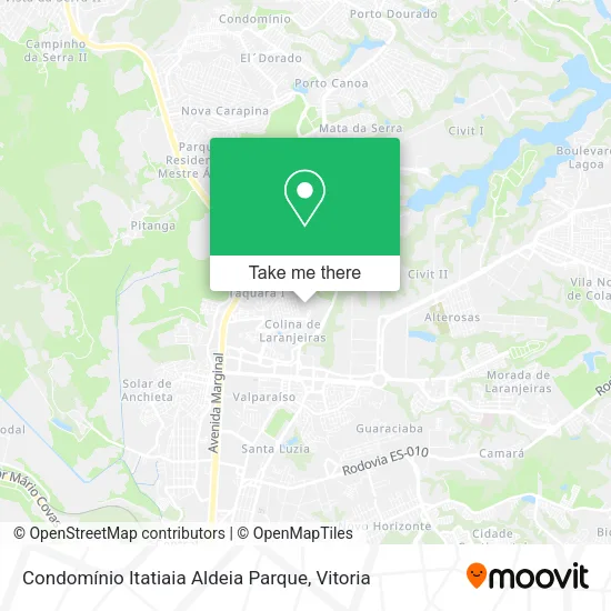 Condomínio Itatiaia Aldeia Parque map
