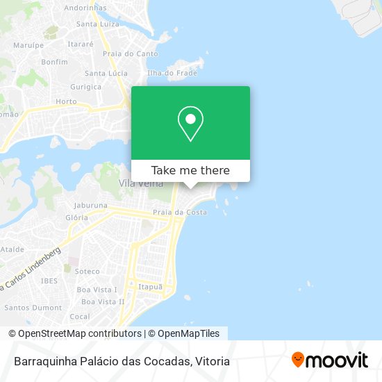 Barraquinha Palácio das Cocadas map