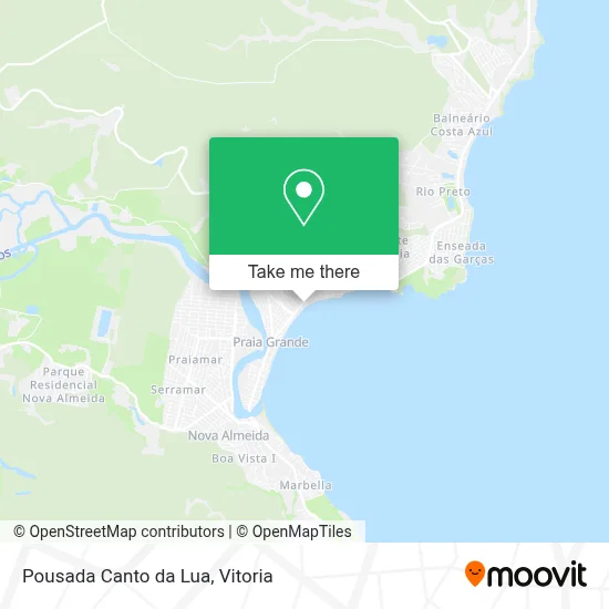 Pousada Canto da Lua map