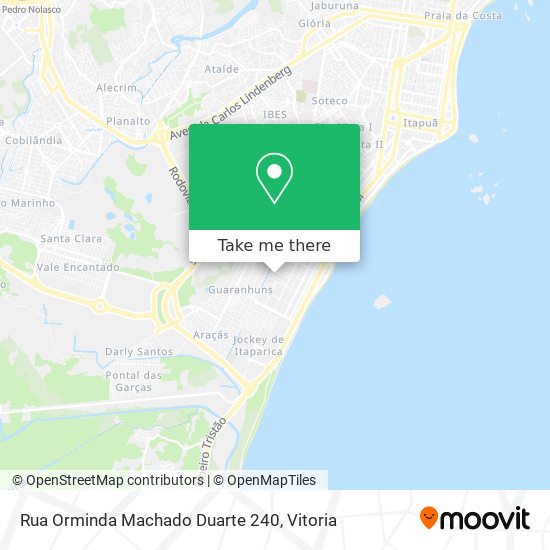 Mapa Rua Orminda Machado Duarte 240