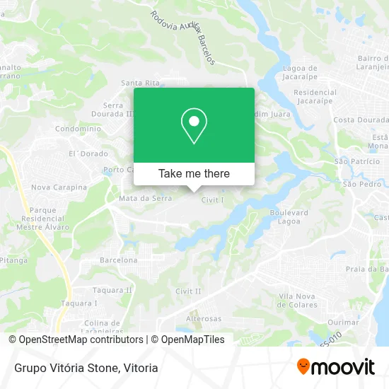 Grupo Vitória Stone map