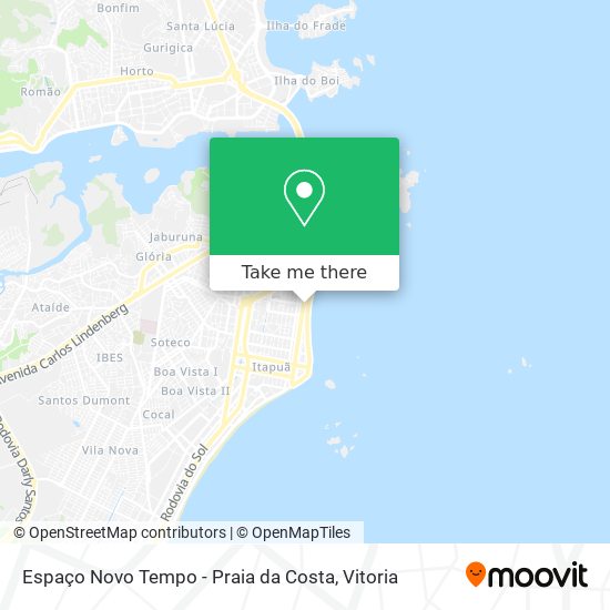 Espaço Novo Tempo - Praia da Costa map