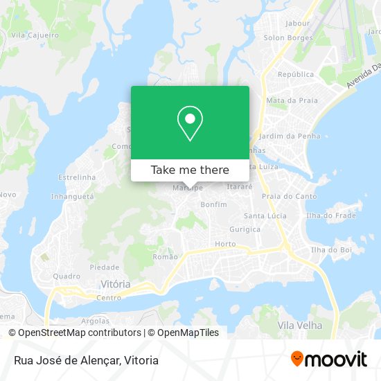 Rua José de Alençar map