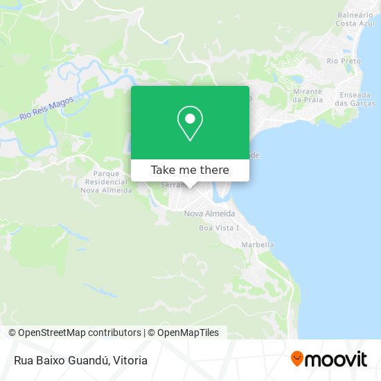 Rua Baixo Guandú map