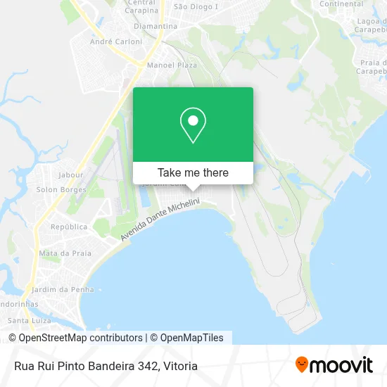 Rua Rui Pinto Bandeira 342 map