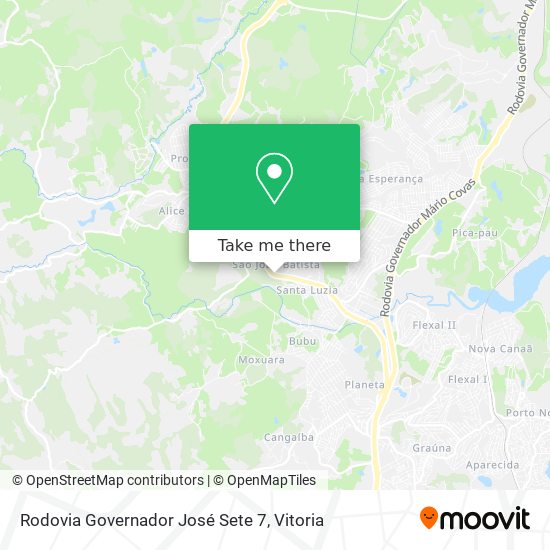 Rodovia Governador José Sete 7 map