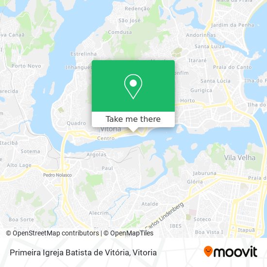 Mapa Primeira Igreja Batista de Vitória