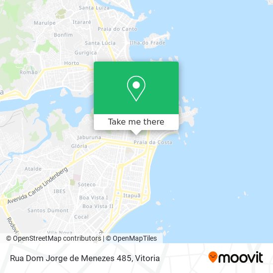 Mapa Rua Dom Jorge de Menezes 485