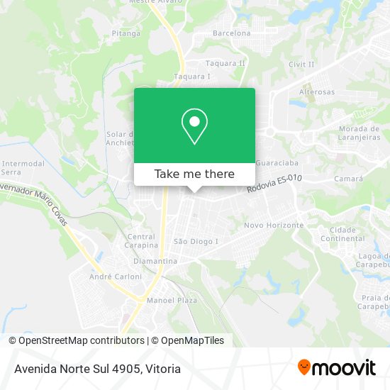 Avenida Norte Sul 4905 map