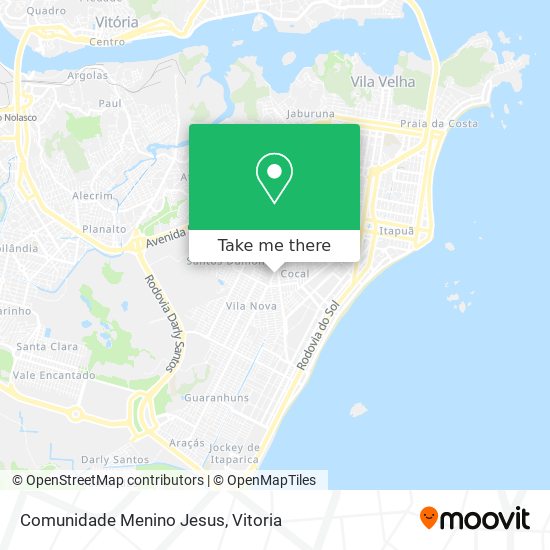 Mapa Comunidade Menino Jesus