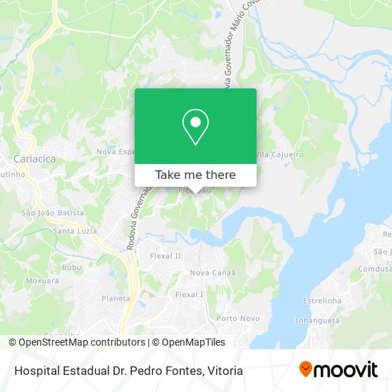 Hospital Estadual Dr. Pedro Fontes map