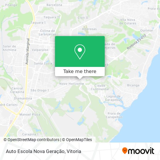 Auto Escola Nova Geração map