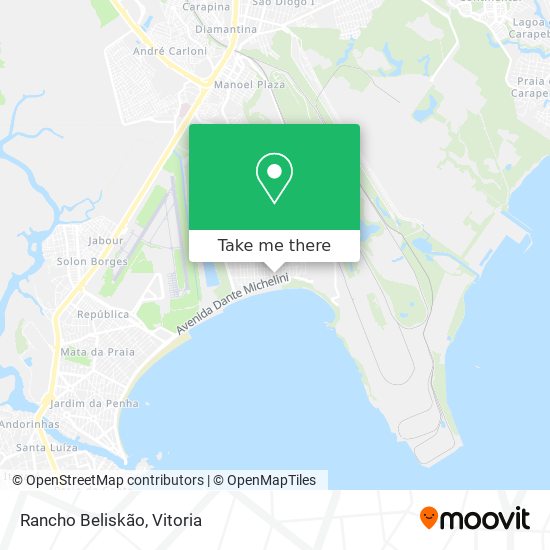 Rancho Beliskão map