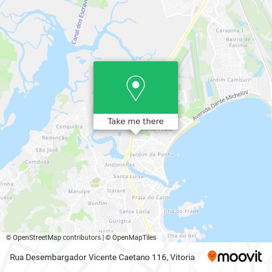 Rua Desembargador Vicente Caetano 116 map