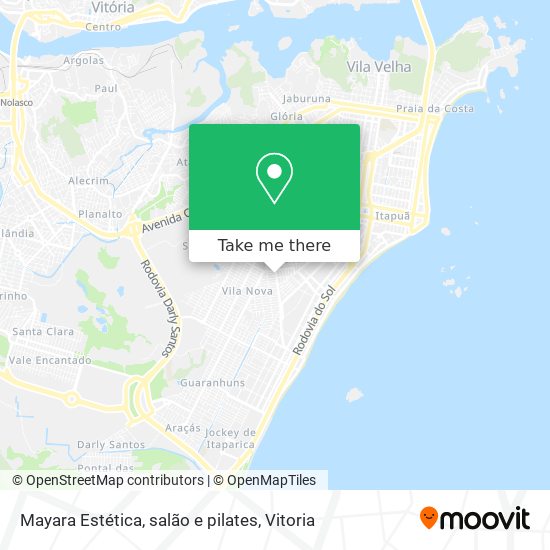 Mayara Estética, salão e pilates map