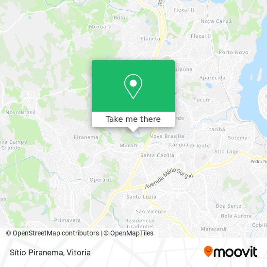 Sítio Piranema map