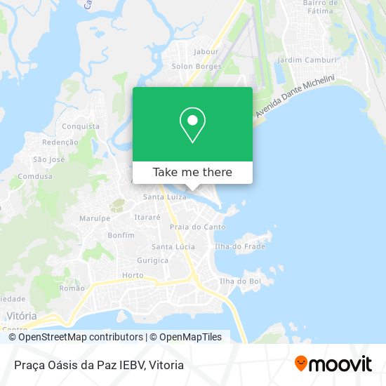 Mapa Praça Oásis da Paz IEBV