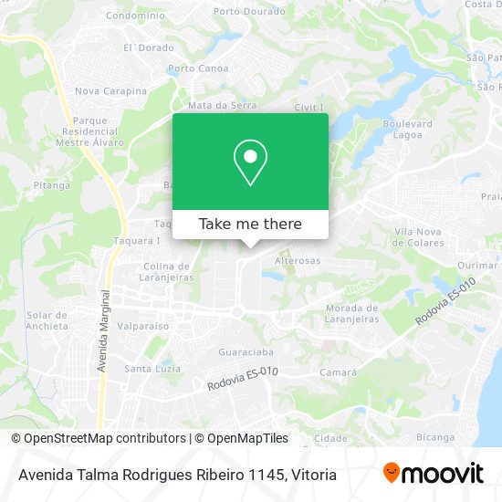 Avenida Talma Rodrigues Ribeiro 1145 map