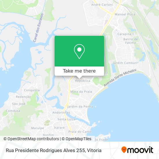 Rua Presidente Rodrigues Alves 255 map