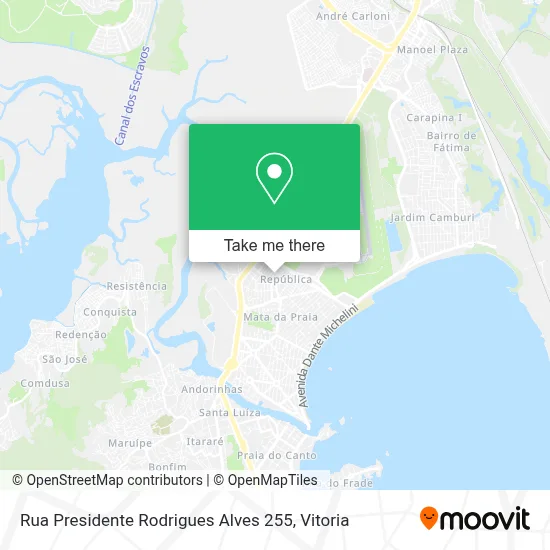 Rua Presidente Rodrigues Alves 255 map