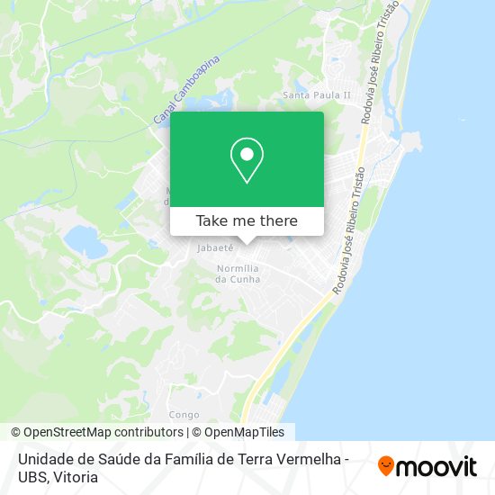 Unidade de Saúde da Família de Terra Vermelha - UBS map