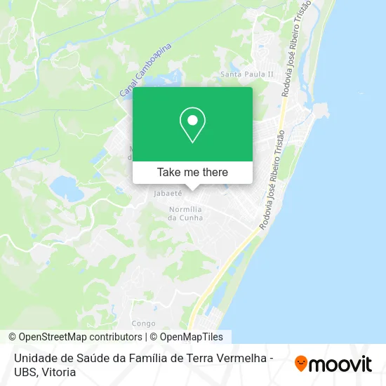Unidade de Saúde da Família de Terra Vermelha - UBS map