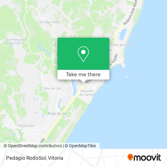Pedágio RodoSol map