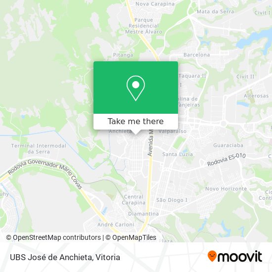 Mapa UBS José de Anchieta