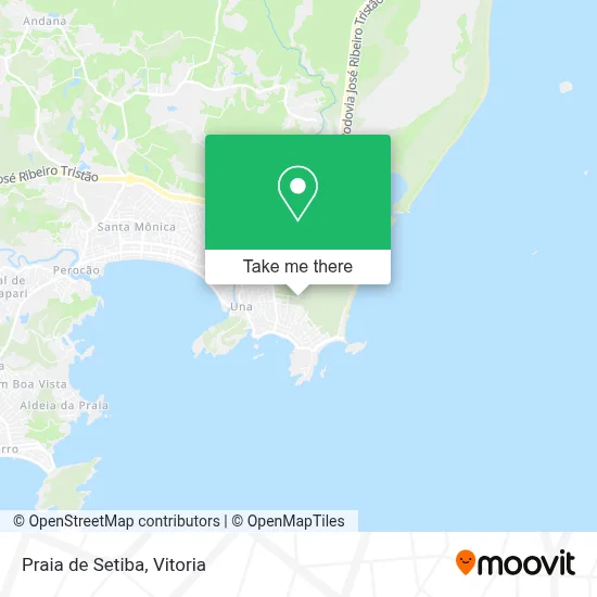 Praia de Setiba map