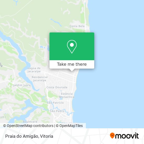 Praia do Amigão map