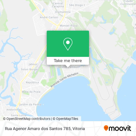 Rua Agenor Amaro dos Santos 785 map