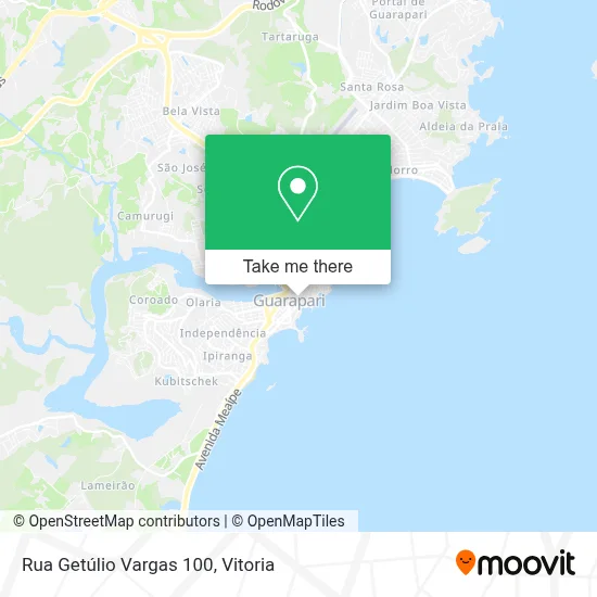 Rua Getúlio Vargas 100 map