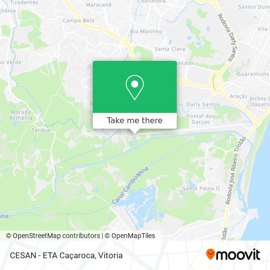 CESAN - ETA Caçaroca map
