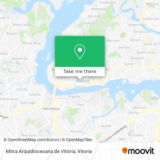 Mitra Arquidiocesana de Vitória map