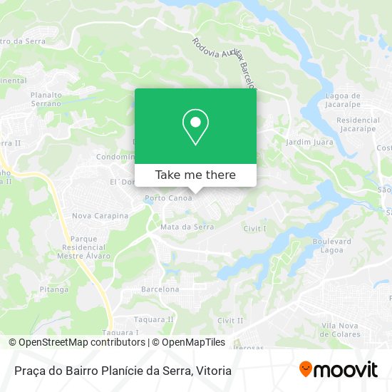 Praça do Bairro Planície da Serra map