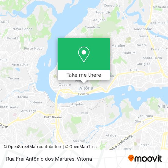 Rua Frei Antônio dos Mártires map