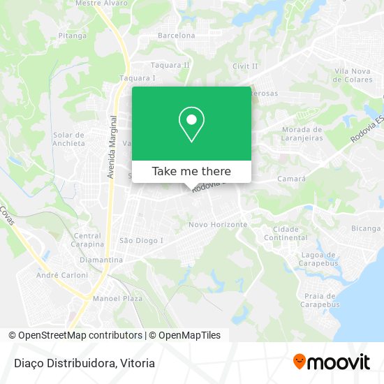 Diaço Distribuidora map