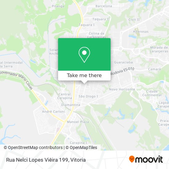 Mapa Rua Nelci Lopes Viêira 199