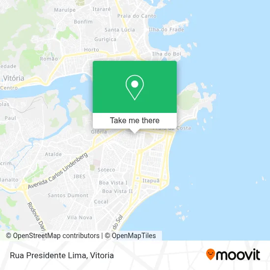 Rua Presidente Lima map