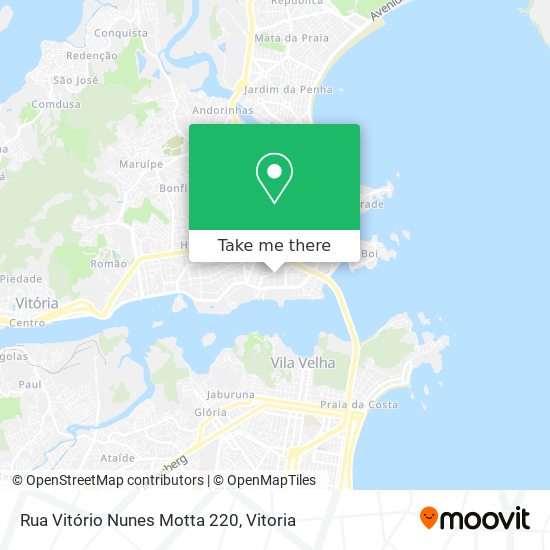 Mapa Rua Vitório Nunes Motta 220