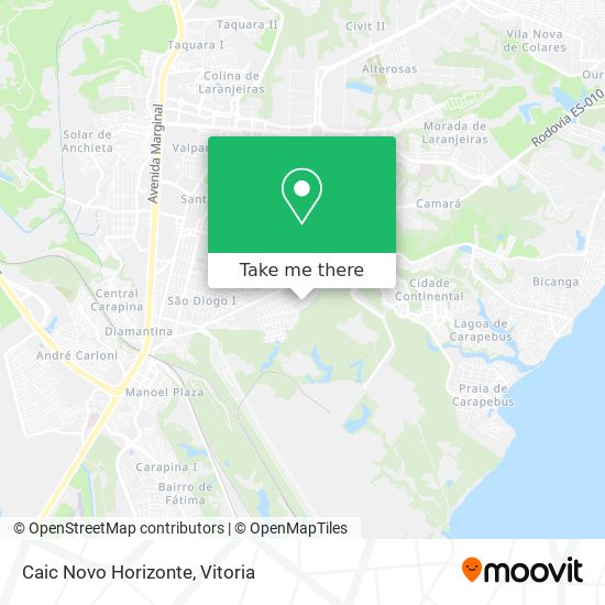 Caic Novo Horizonte map