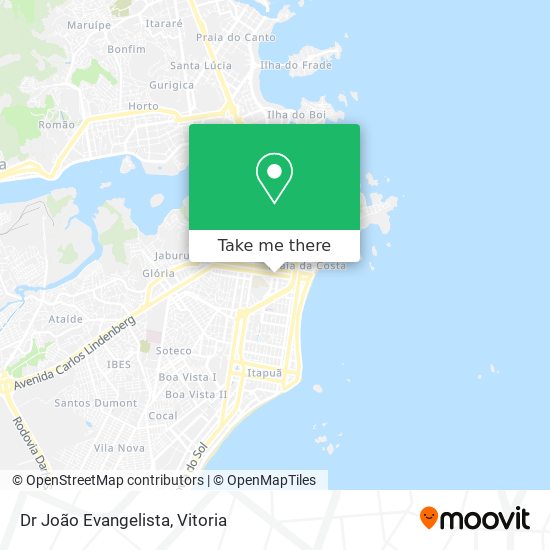 Dr João Evangelista map