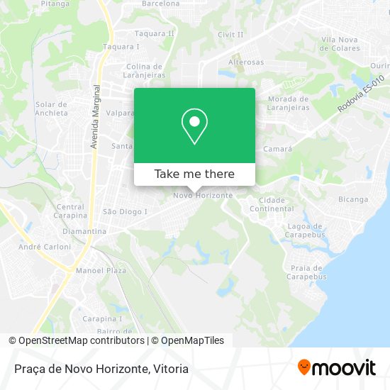 Praça de Novo Horizonte map