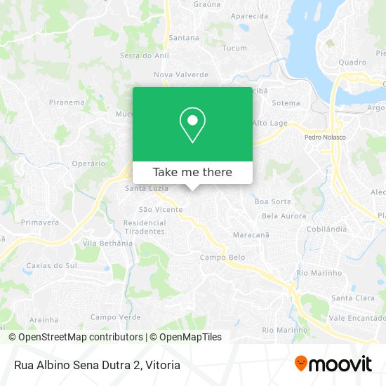 Rua Albino Sena Dutra 2 map