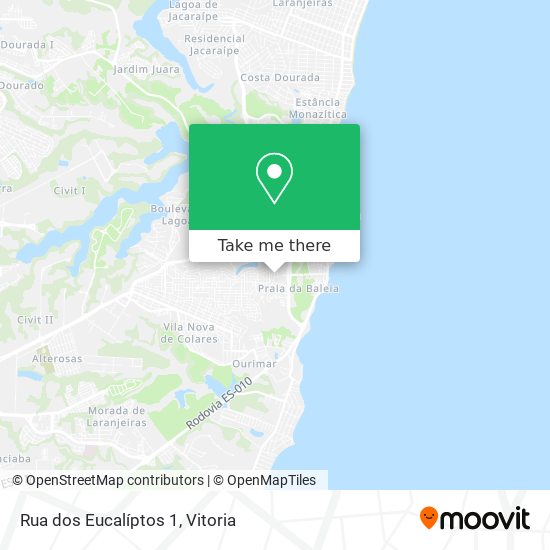 Rua dos Eucalíptos 1 map