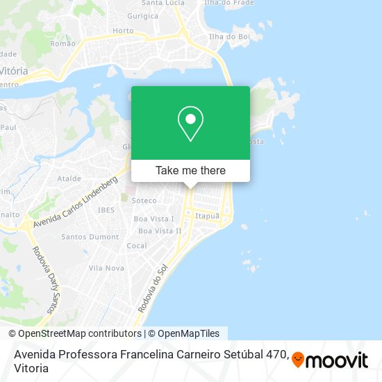 Mapa Avenida Professora Francelina Carneiro Setúbal 470